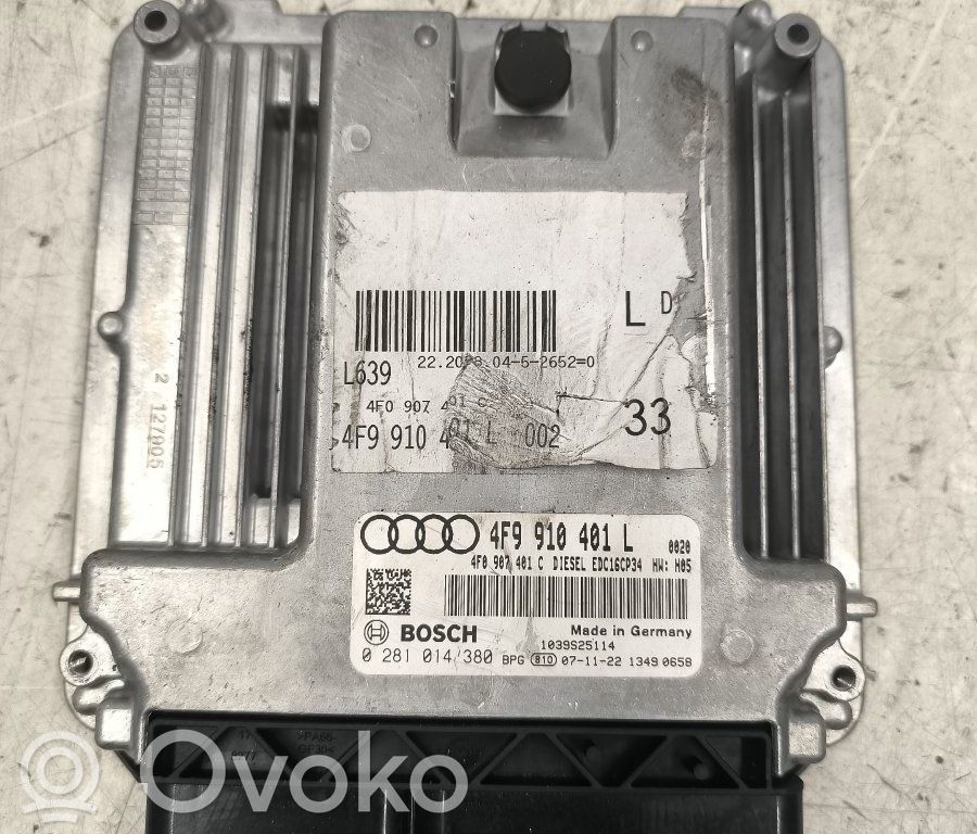 Audi A6 S6 C6 4F Variklio valdymo blokas 