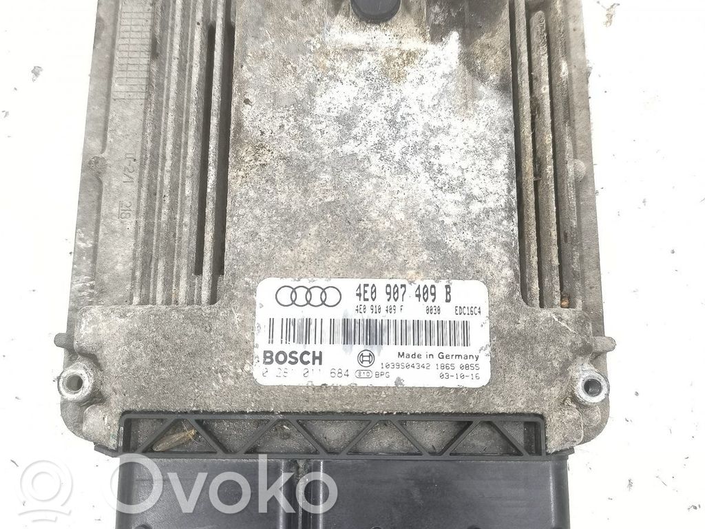 Motorsteuergerät/-modul   4E0907409B,0281011684,4E0910409F