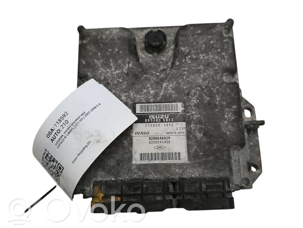 Renault Espace -  Grand espace IV Engine control unit/module 