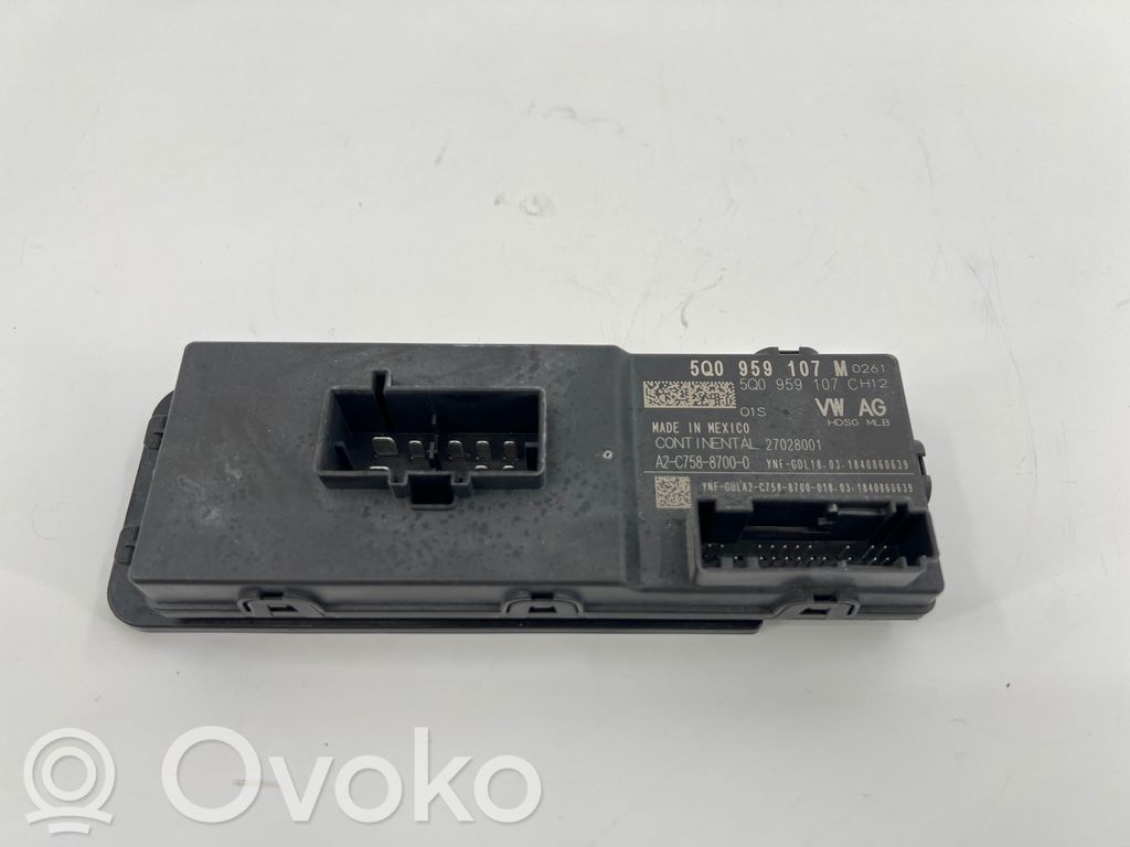 Sterownik / Moduł elektrycznej klapy tylnej / bagażnika   5Q0959107M,27028001,5Q0959107,5Q0959107C,A2C75887000