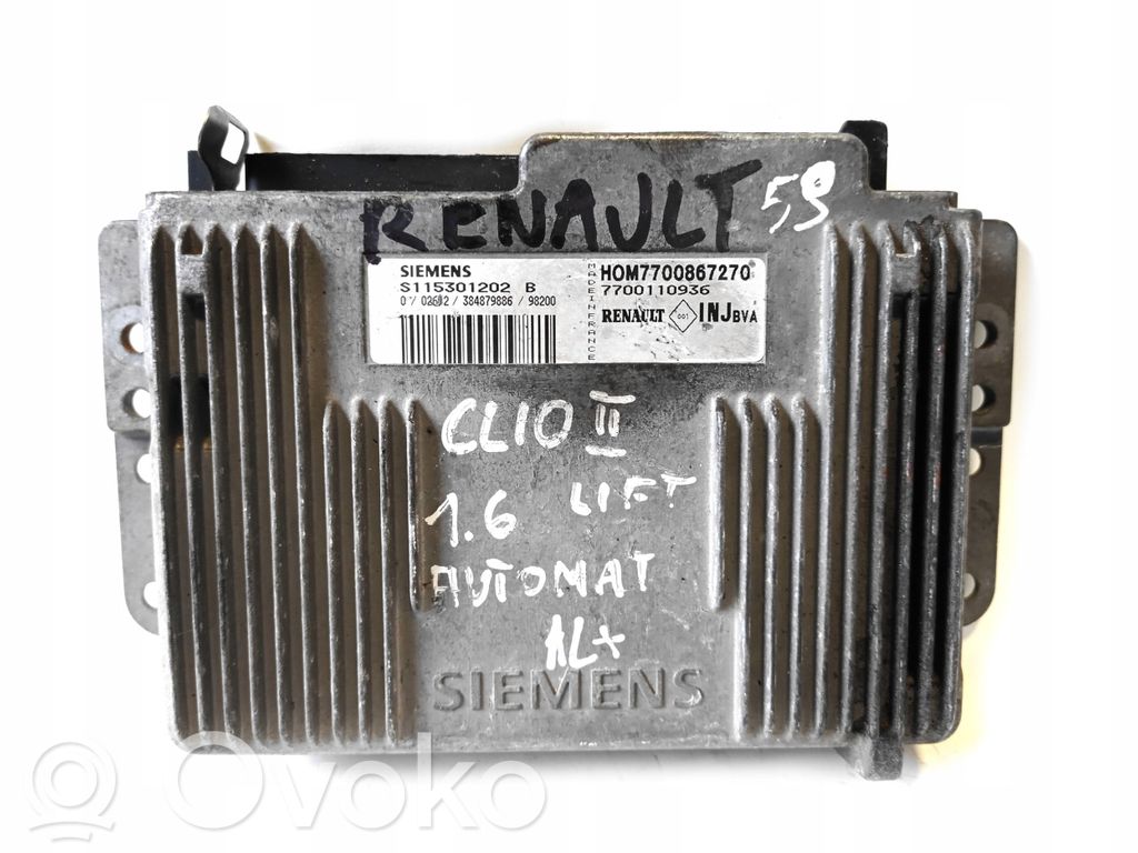 Renault Clio I Engine control unit/module 