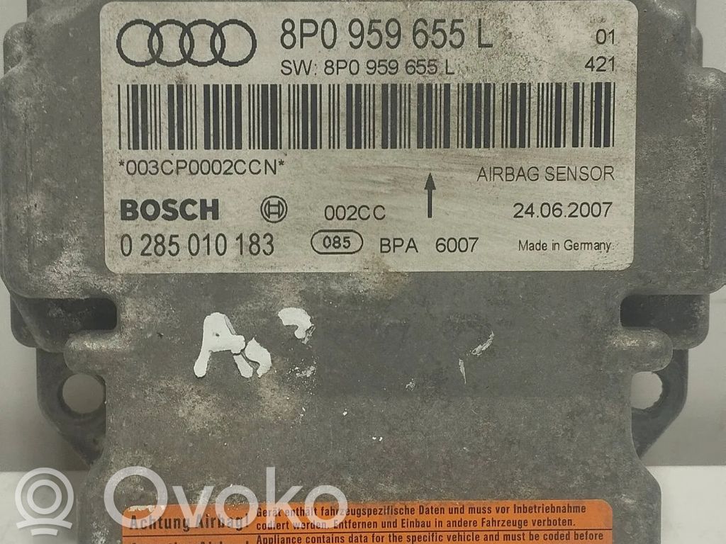 Audi A3 S3 8P Unidad de control/módulo del Airbag 