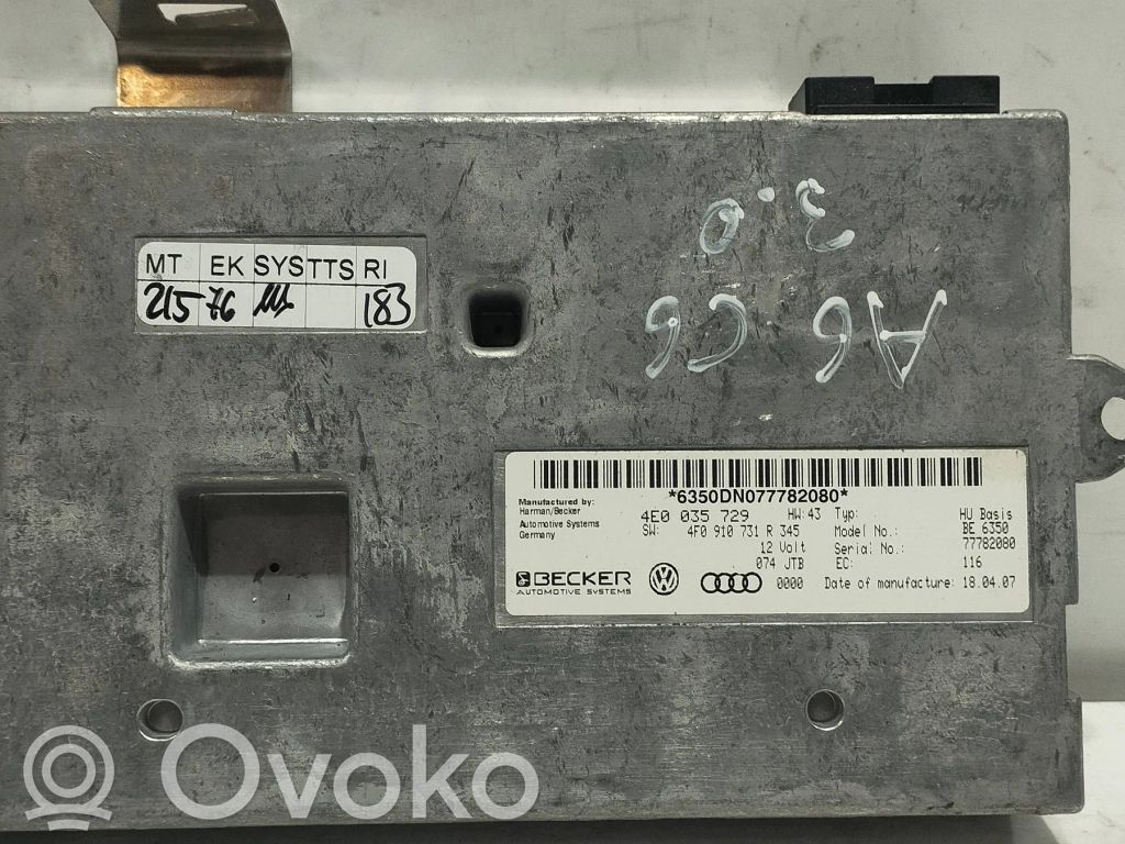 MMI control unit   4E0035729,4F0910731R,63000N077782080