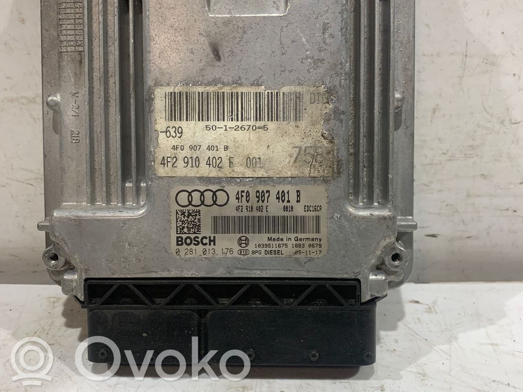 Engine control unit/module   4F0907401B,4F2910402E,910402,0281013176
