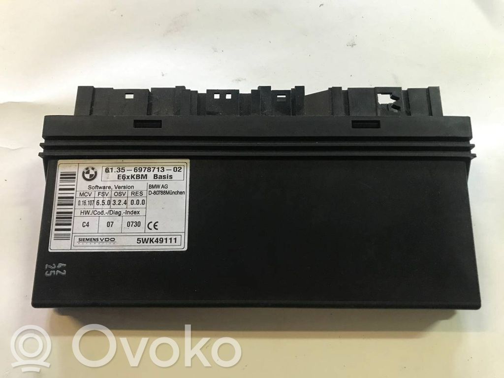 BMW 5 E60 E61 Moduł / Sterownik komfortu 