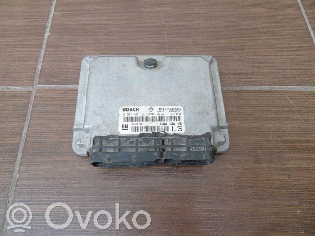 Opel Astra G Engine control unit/module 