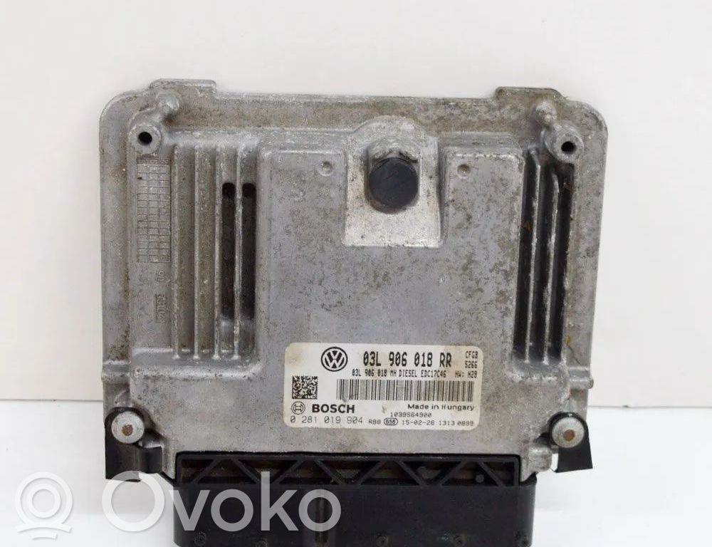 Engine control unit/module   03L906018RR,1039S64900,0281019904,03L906018MH