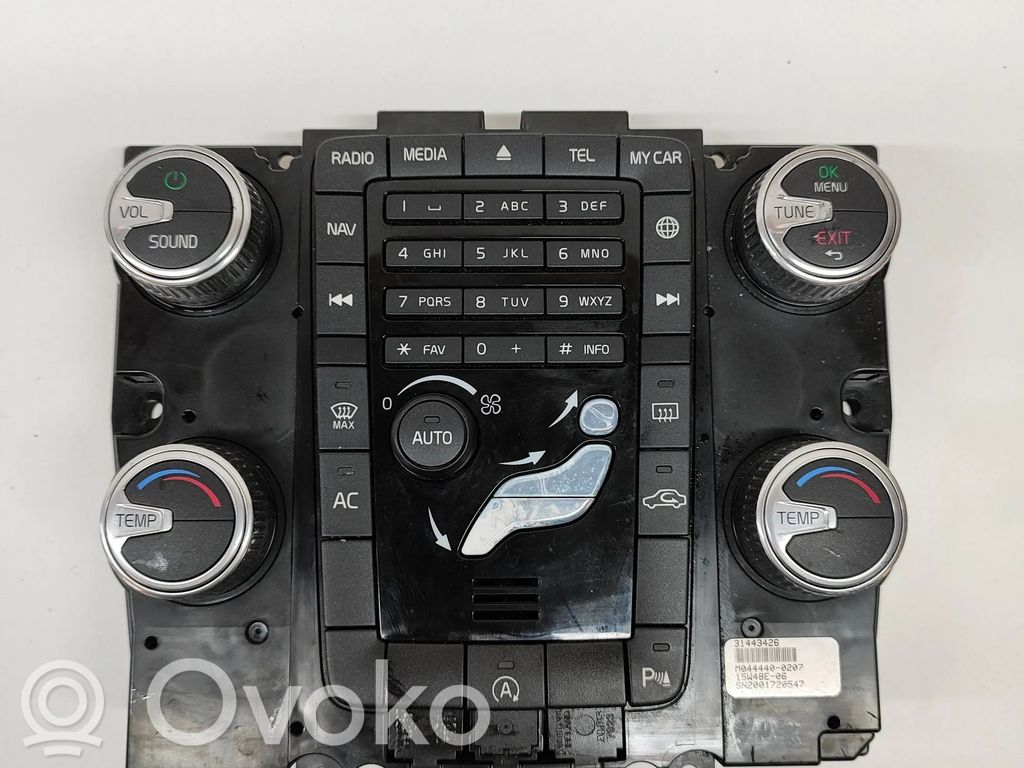 Volvo XC60 Interior fan control switch 