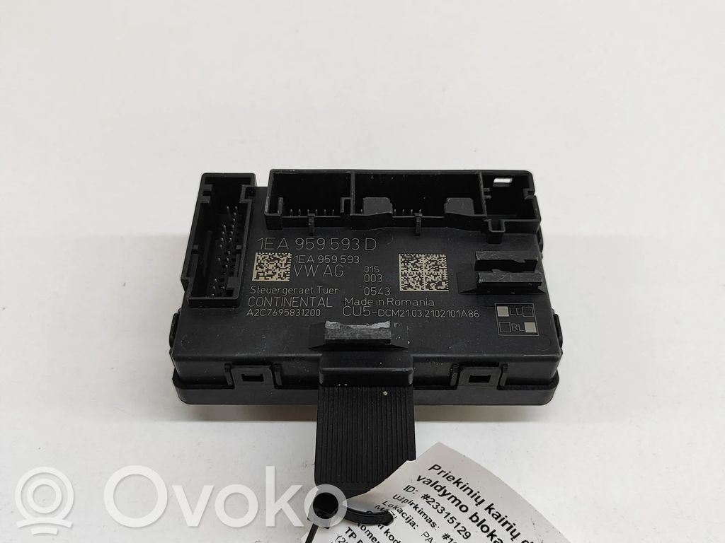Volkswagen ID.3 Door control unit/module 