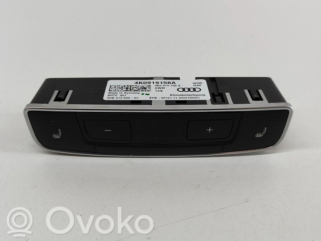Audi E-tron GT Interruptor de control del ventilador interior 