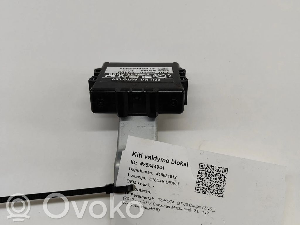 Toyota GT 86 Lichtmodul Lichtsensor 