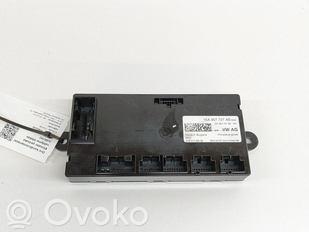 Volkswagen ID.3 Panel klimatyzacji