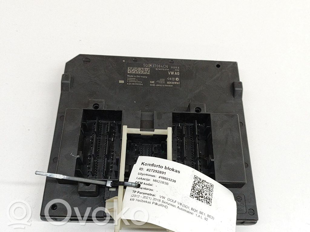 Volkswagen Golf VII Sterownik / Moduł komfortu 