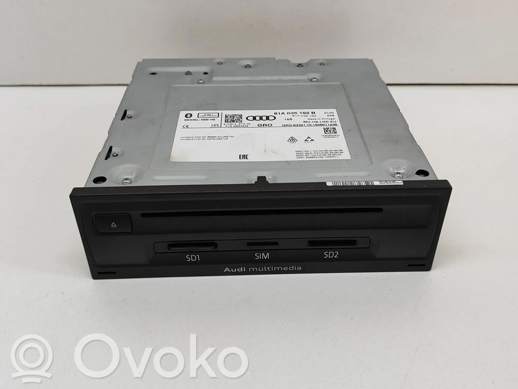 Audi A3 S3 8V GPS navigation control unit/module 