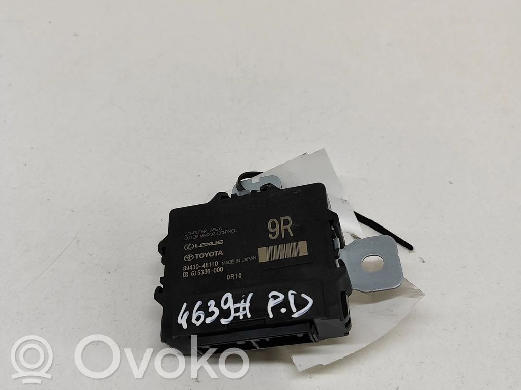 Lexus RX 450H Wing mirror control module 