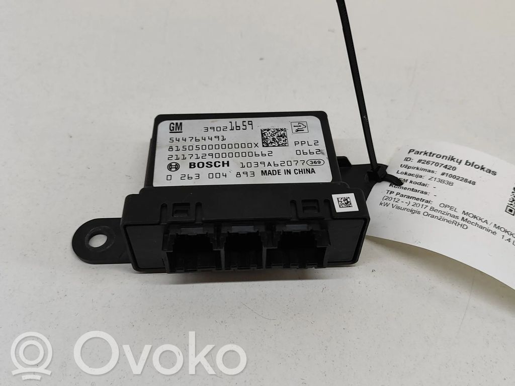 Opel Mokka Unitate/modul de comandă parcare PDC 
