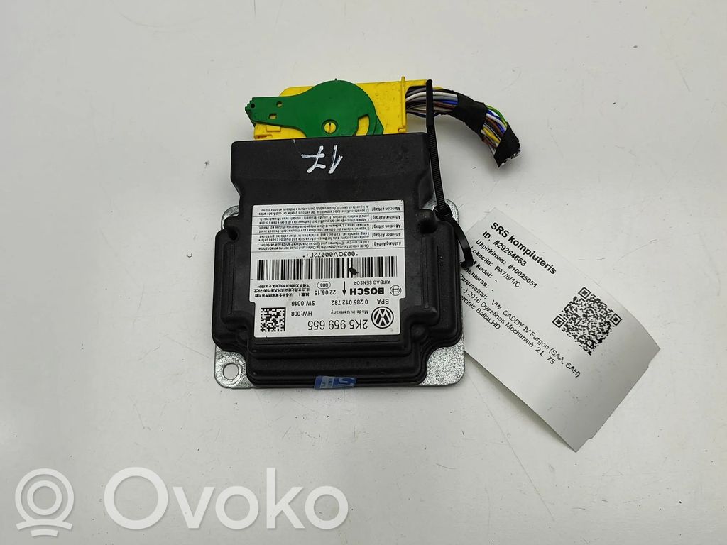 Volkswagen Caddy Airbag control unit/module 