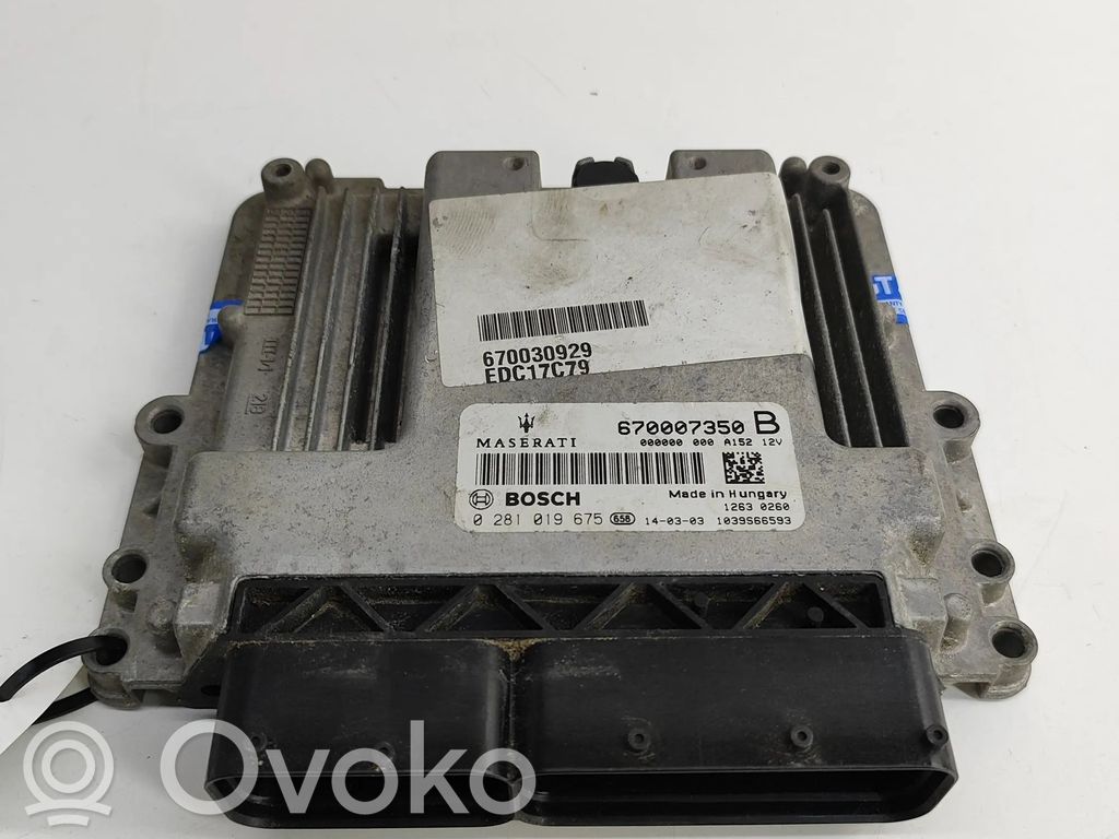 Maserati Quattroporte Engine control unit/module 