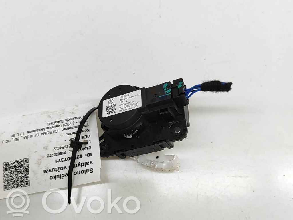 Citroen C4 III e-C4 Motor/actuator clapetă aer 
