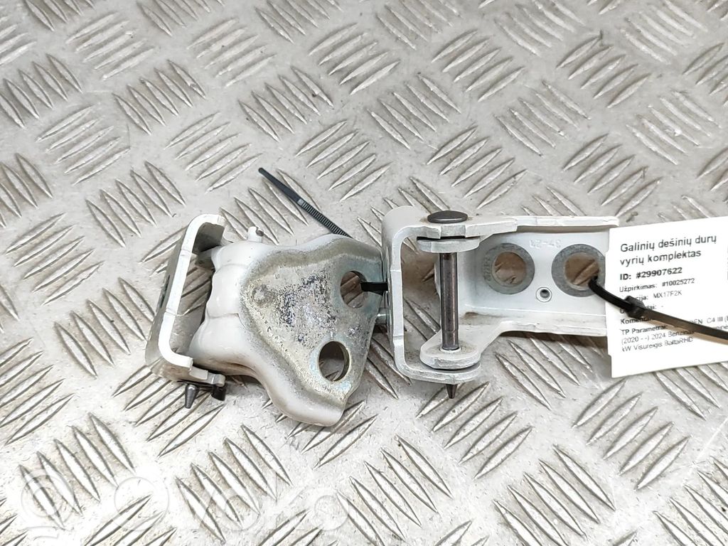 Citroen C4 III e-C4 Set di cerniere portiera posteriore