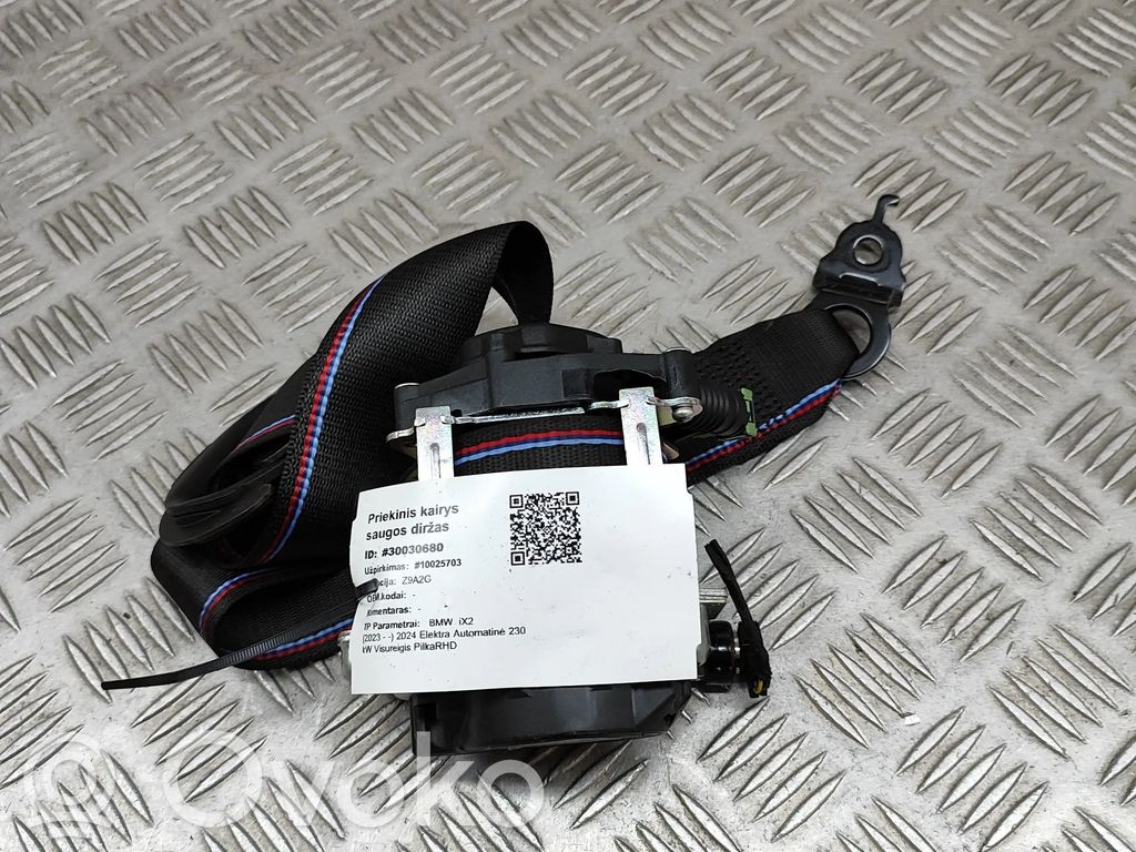 BMW X2 U10 Cinturón delantero 