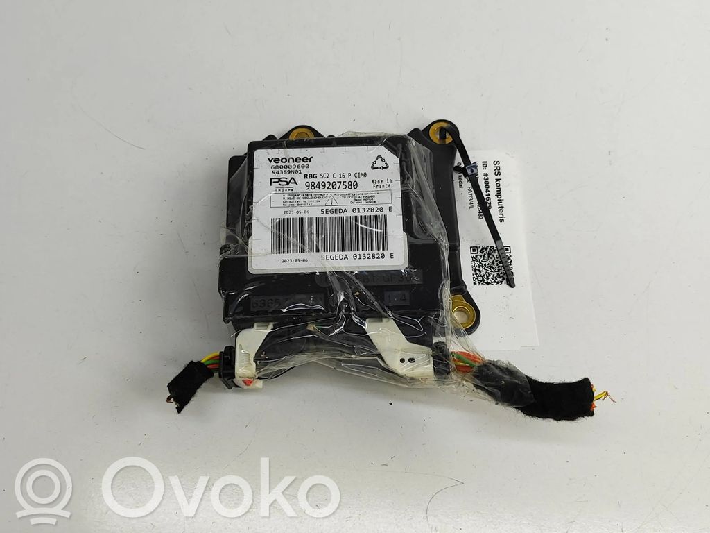 Opel Mokka B Unitate/modul de comandă airbaguri 