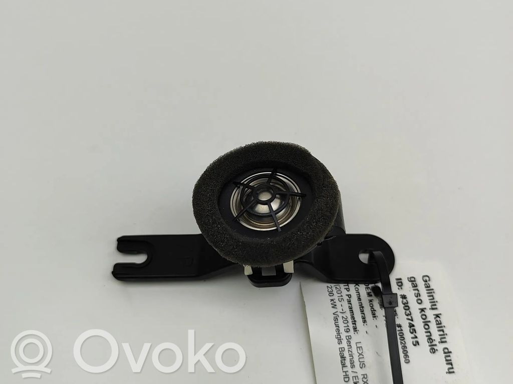 Lexus RX 450H Altavoz de la puerta trasera