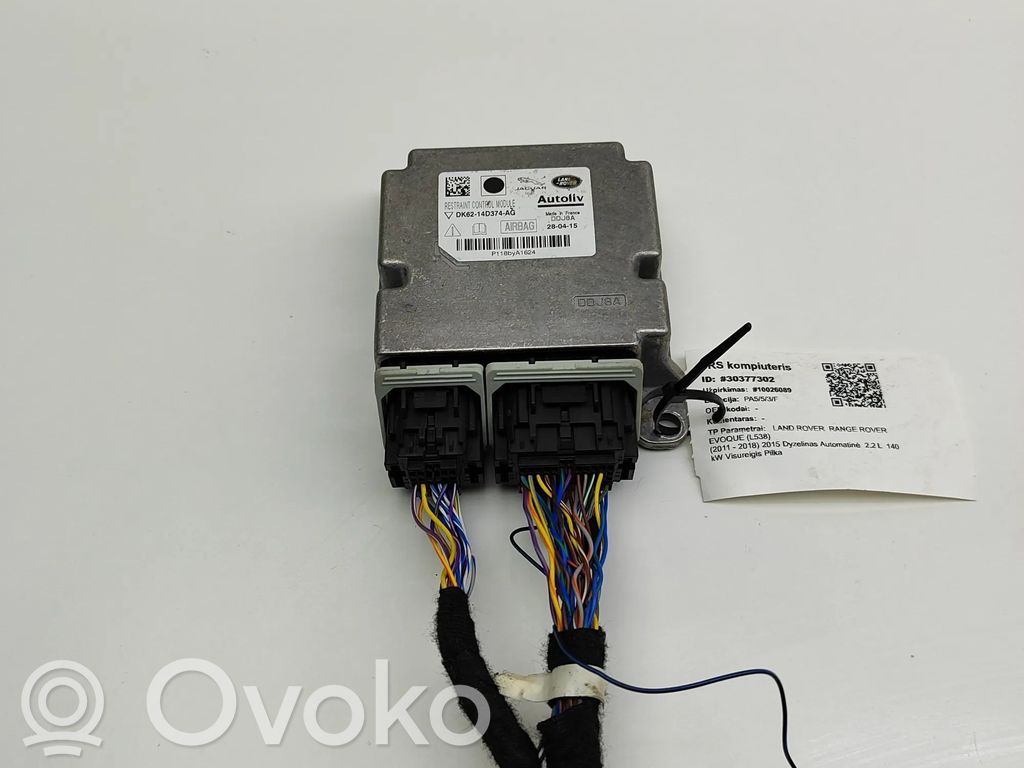 Land Rover Range Rover Evoque L538 Centralina/modulo airbag