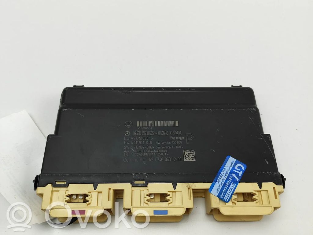 Module de commande de siège   A2139015000,A2139024008,A2139002813