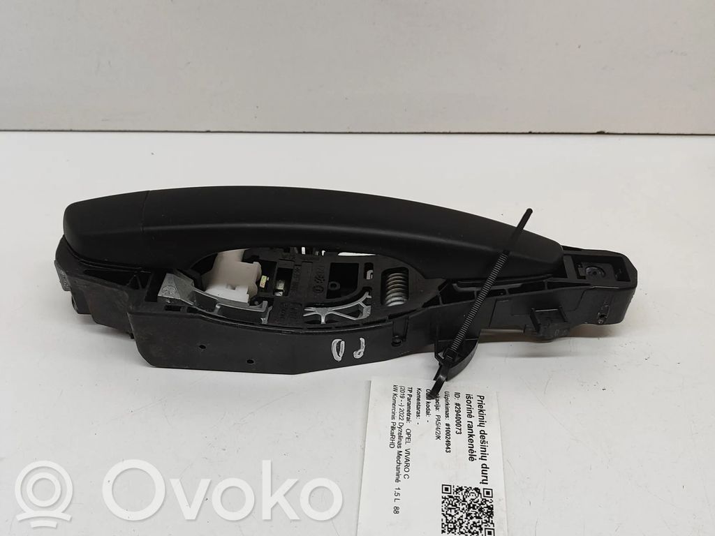 Opel Vivaro Manecilla externa puerta delantera 