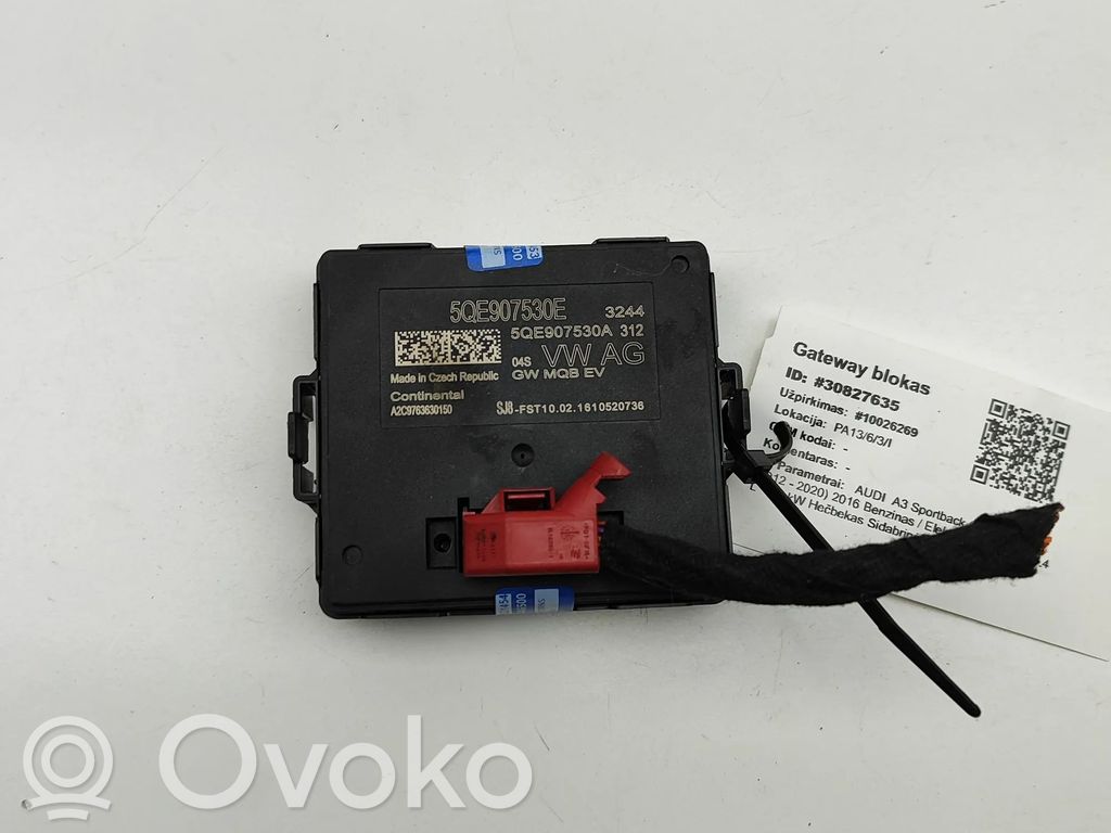Módulo de control Gateway   5QE907530A,A2C9763630150,5QE907530E
