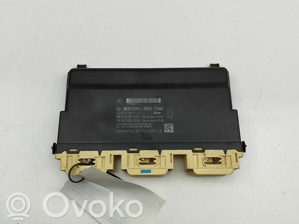 Mercedes-Benz E W213 Module de commande de siège 