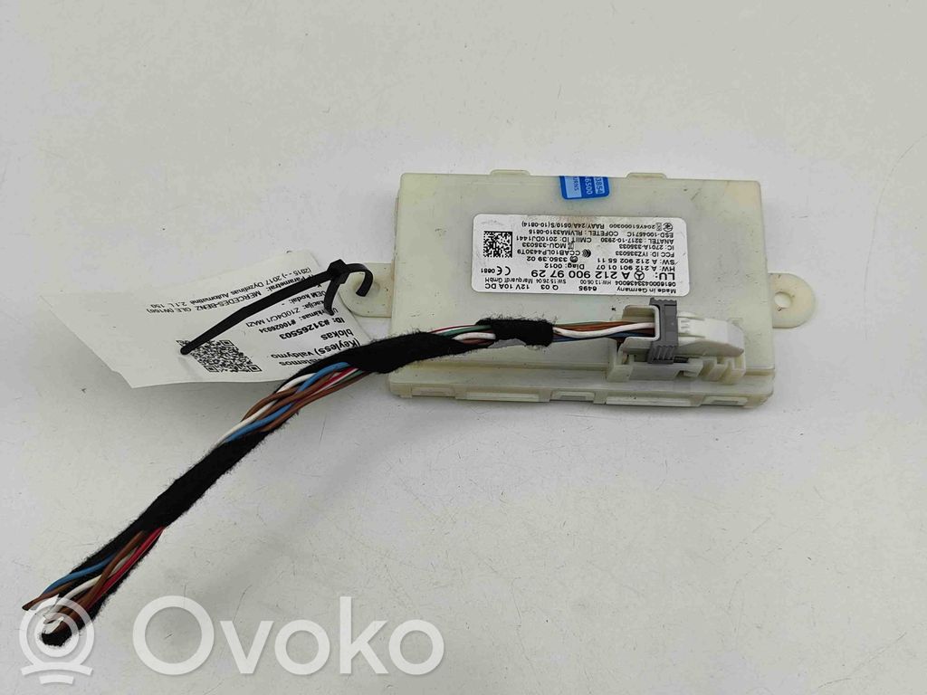 Mercedes-Benz GLE (W166 - C292) Centralina/modulo keyless go 