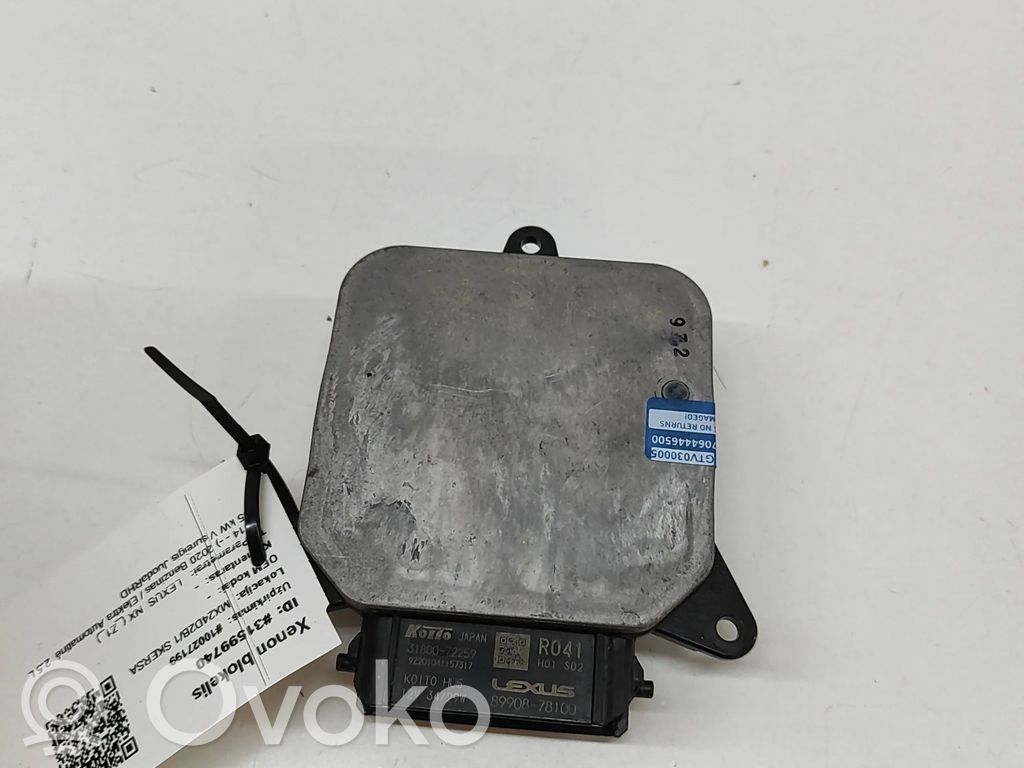 Lexus NX LED ballast control module 
