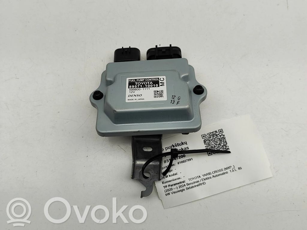 Toyota Yaris Cross Unitate/modul comandă pompă injecție combustibil 