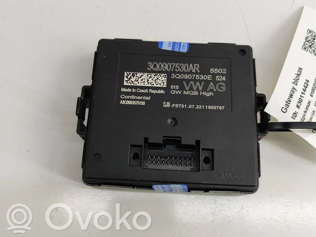 Módulo de control Gateway   3Q0907530AR