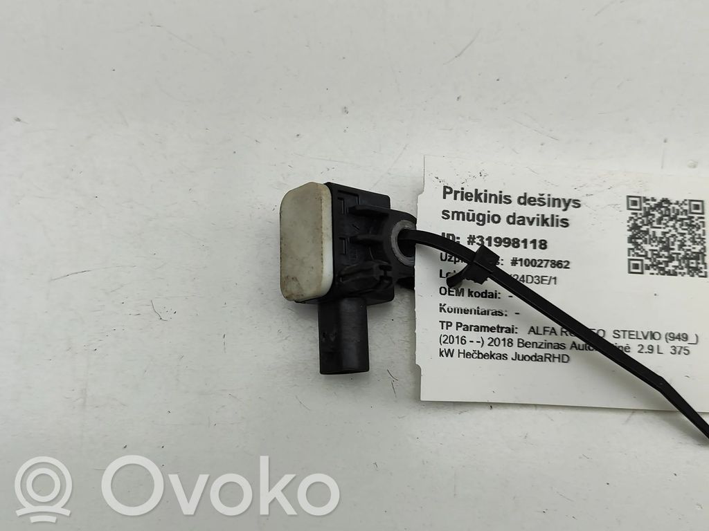 Alfa Romeo Stelvio Senzor impact/declanșare airbag 