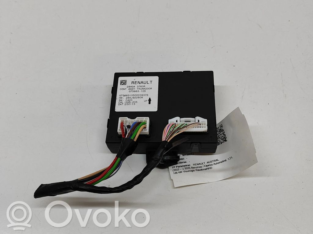 Renault Austral Tailgate/trunk control unit/module 