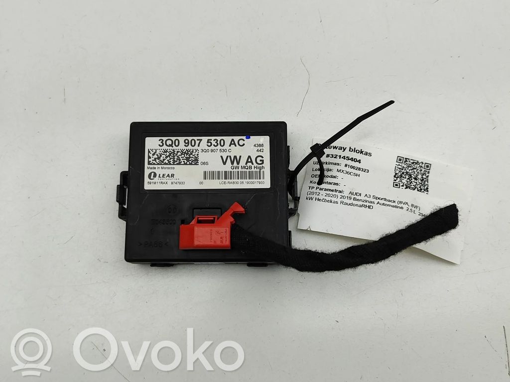 Módulo de control Gateway   3Q0907530C,591M11RAX,3Q0907530AC