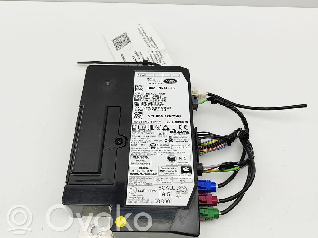 Land Rover Discovery 5 Unidad de control/módulo de bluetooth 