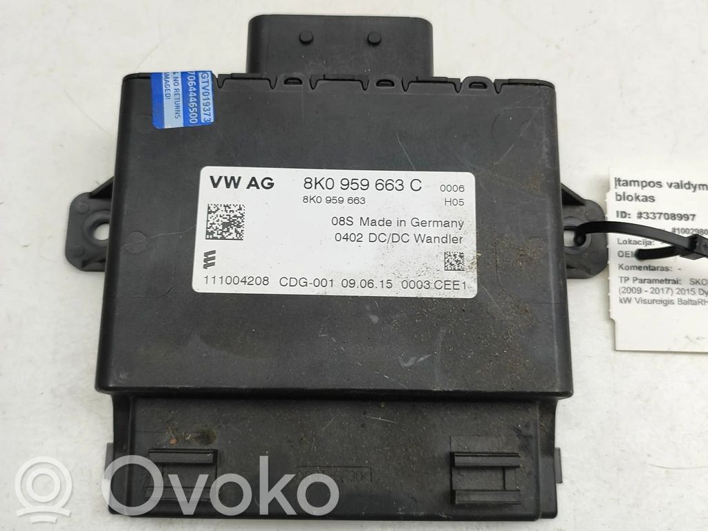 Módulo conversor/inversor de voltaje   8K0959663C
