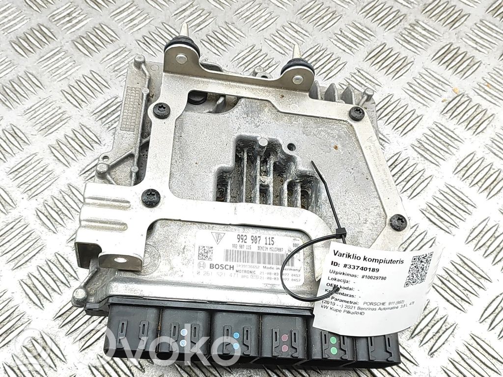 Unidad de control/módulo del motor   992907115,0261S21471,1039T36652,992907645B