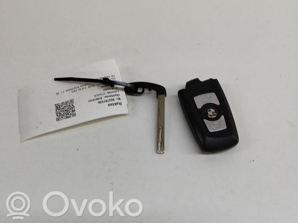 BMW 3 F30 F35 F31 Tarjeta/llave de arranque 