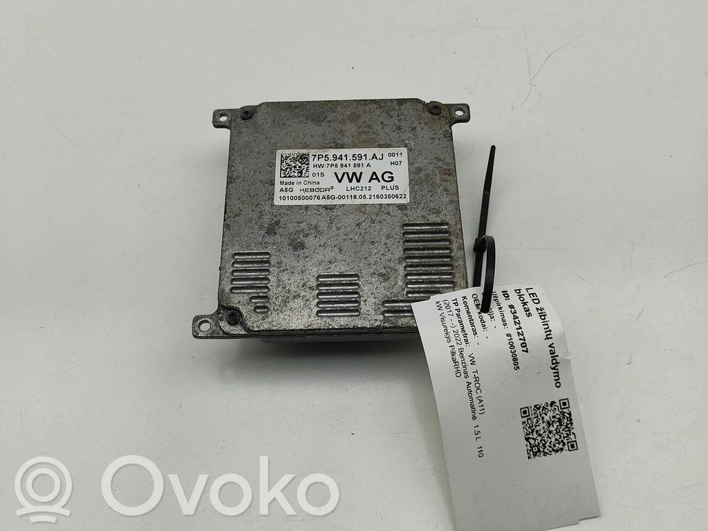 Moduł sterujący statecznikiem LED   7P5941571AJ,7P5941591A,10100500076