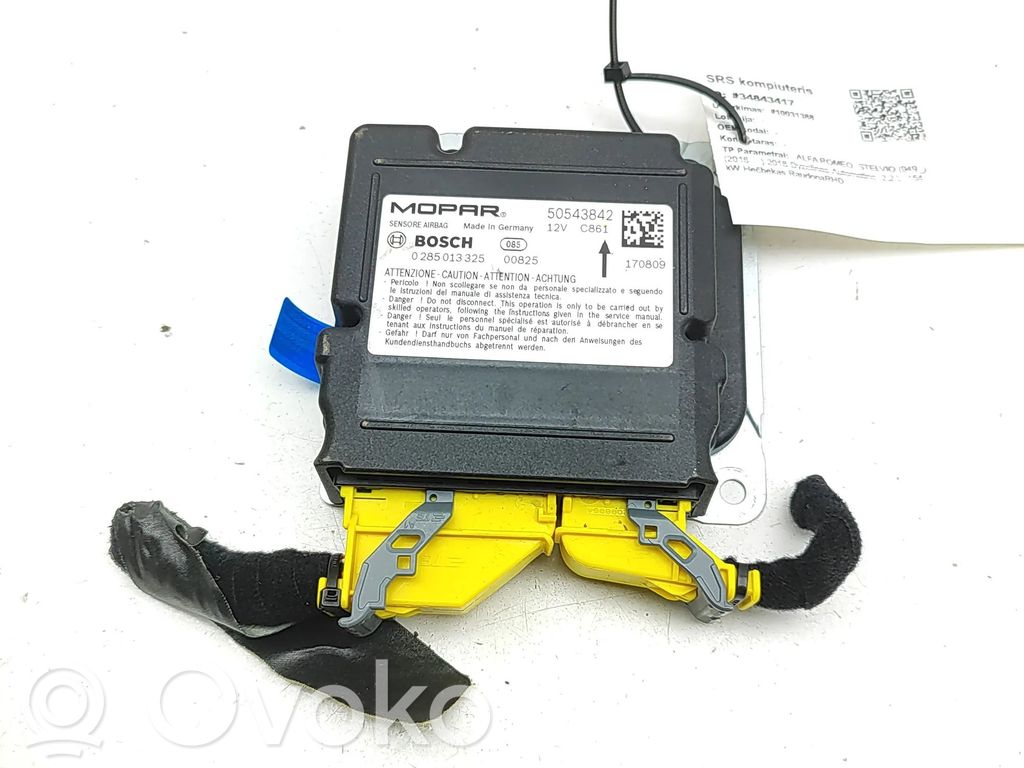 Alfa Romeo Stelvio Unitate/modul de comandă airbaguri 