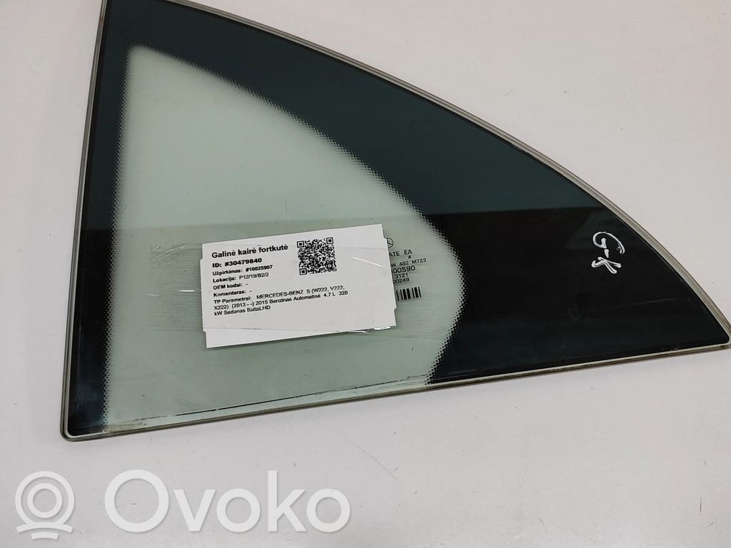 Mercedes-Benz S C217 Takasivuikkuna/-lasi 
