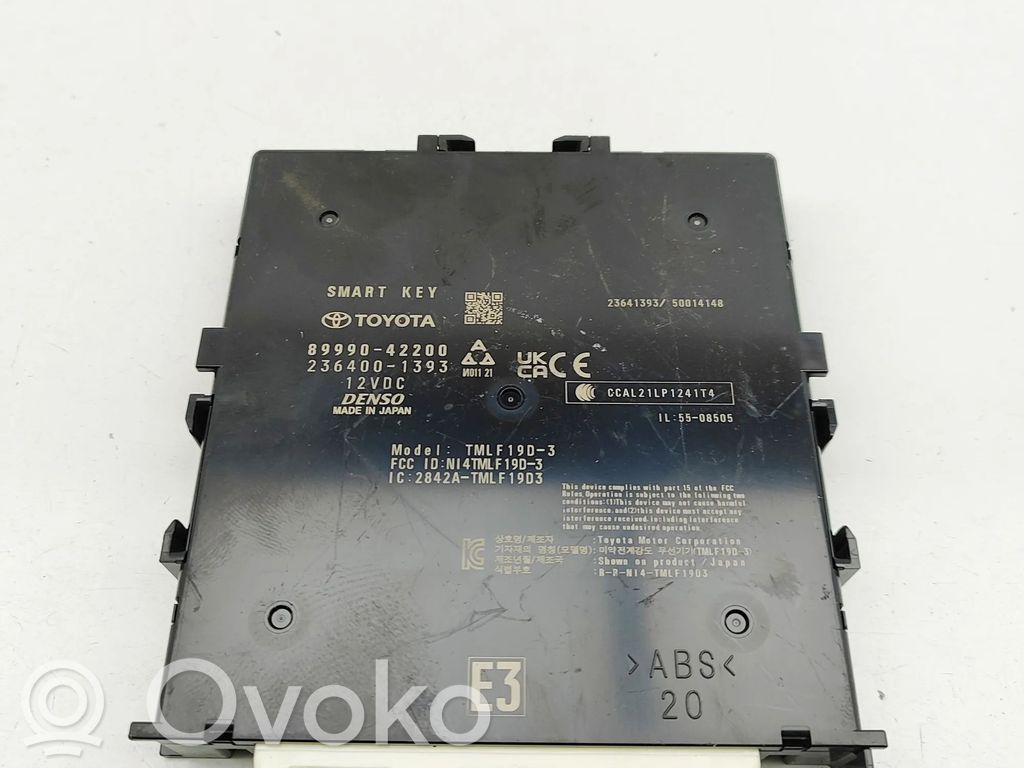 Toyota bZ4X Module de contrôle sans clé Go 