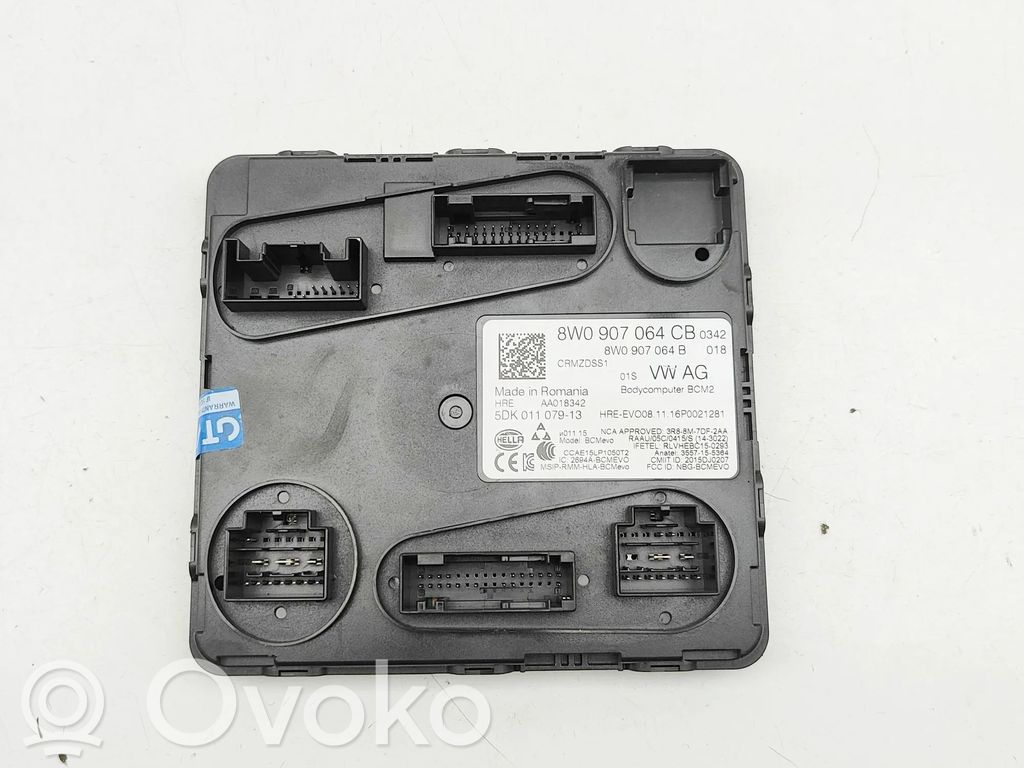 Central body control module   8W0907064CB,8W0907064B,5DK01107913