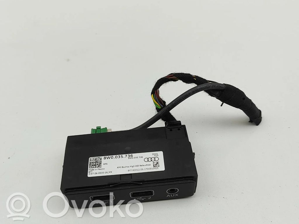 Audi Q5 SQ5 FY Enchufe conector entrada auxiliar 