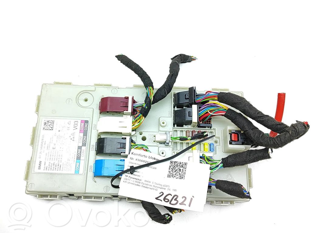 BMW 5 G30 G31 G38 Modul de control caroserie central 